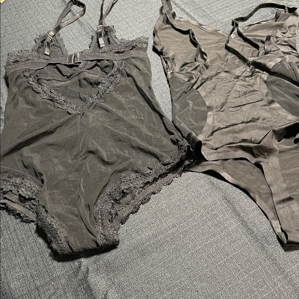 NWOT Sam Edelman Elegant Black Lace and Satin Lingerie Set - Picture 4 of 4